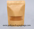 Biodegradable Ziplock 140 Micron Kraft Paper Bags
