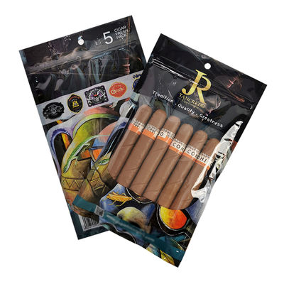 طباعة مخصصة بلاستيكية يدوية لفائف التدخين اكسسوارات التبغ السيجار حقيبة سفر للتعبئة والتغليف