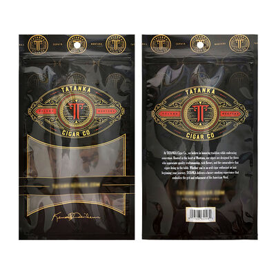 Large Cigar Humidor Bags Designed with Ziplock Closure Using MOPP PE Material Structure Ensuring Freshness and Protection