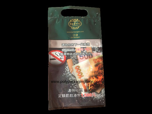 OPP LDPE Laminated Cigar Plastic Bags With Hand Hole