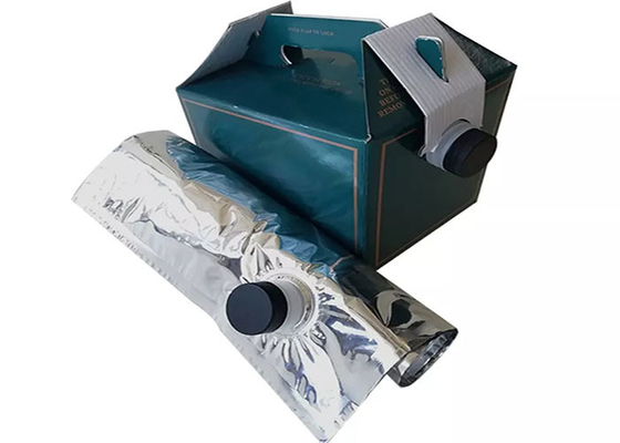 2L / 3L / 5L كيس قهوة للاستعمال مرة واحدة في صندوق موزع مع صمام / حنفية 200220 ميكرون