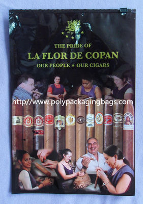 أكياس سيجار زيبلوك قابلة للإغلاق بنظام الترطيب مع مرطب سيجار منزلق للسفر