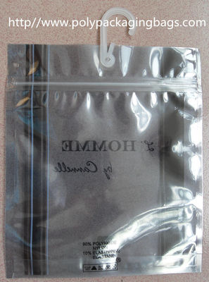 أكياس بلاستيكية مخصصة هوك / كيس من البلاستيك الاستاتيكيه مع شماعات للملابس الداخلية والملابس