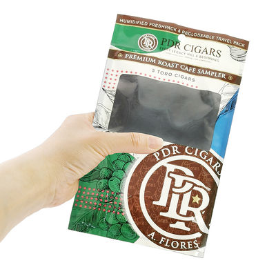 كيس تغليف بلاستيكي مرطب مع نافذة واضحة