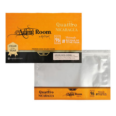 كيس التغطية الجانبية PET / PE أكياس بلاستيكية كيس التبغ كيس السجائر مع السحاب