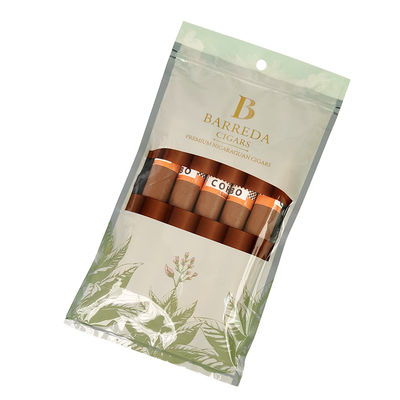 الطباعة المطبوعة حسب الطلب أكياس سيجار رطبة زيبلوك أكياس سيجار رطوبة 5 سيجارات عبوة بسيطة مع عبوة بلاستيكية صافية