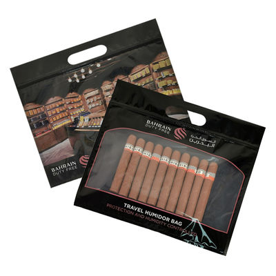 تخصيص الطباعة الرطوبة أكياس السجائر السحاب السجائر الرطوبة التعبئة سفر الرطوبة كيس الرطوبة