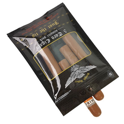 أكياس مسطحة مصممة خصيصًا مقاومة للرطوبة مطبعة من ورق الألومنيوم قابلة للفصل الحراري Mylar 3 Side Seal للفرائط السجائر في أوراق التبغ