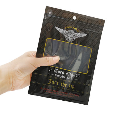 أكياس مسطحة مصممة خصيصًا مقاومة للرطوبة مطبعة من ورق الألومنيوم قابلة للفصل الحراري Mylar 3 Side Seal للفرائط السجائر في أوراق التبغ