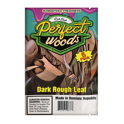 رقائق مايلر بلاستيكية مقاومة للرائحة والرطوبة للتبغ، أكياس تغليف للسيجار بوزن 30 جرام و 50 جرام مع شق للتمزيق