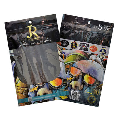 طباعة مخصصة بلاستيكية يدوية لفائف التدخين اكسسوارات التبغ السيجار حقيبة سفر للتعبئة والتغليف