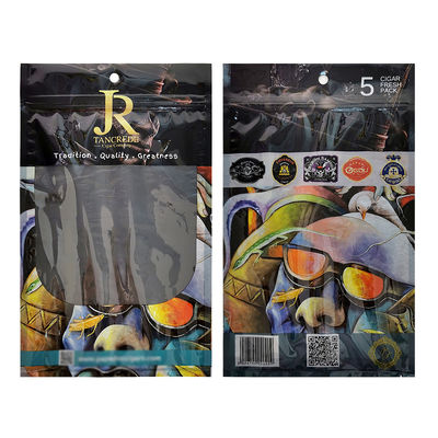 طباعة مخصصة بلاستيكية يدوية لفائف التدخين اكسسوارات التبغ السيجار حقيبة سفر للتعبئة والتغليف