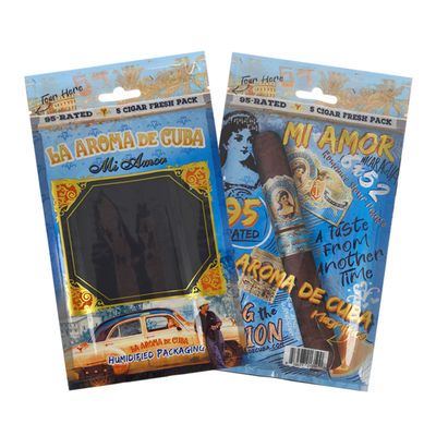 حقيبة سيجار من الجلد الفاخر مع مرطب حقيبة مرطبة محملة بالرخام