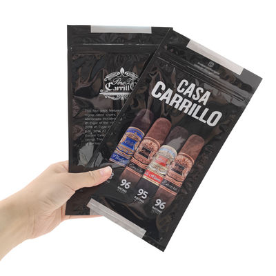 حقيبة سيجار من الجلد الفاخر مع مرطب حقيبة مرطبة محملة بالرخام