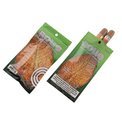 الطباعة المخصصة البلاستيكية اليدية التدحرجة الملحقات التدخين التبغ كيس السجائر زيبلوك