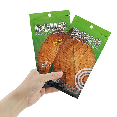 الطباعة المخصصة البلاستيكية اليدية التدحرجة الملحقات التدخين التبغ كيس السجائر زيبلوك