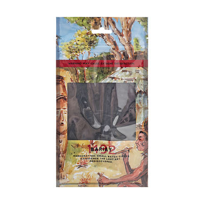 الحقيبة المرطب للسيجار المخصصة بشعار مع نافذة واضحة / زيبلوك / شنق هول