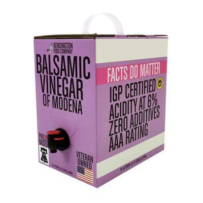 حقيبة عصير شفافة من الألومنيوم مخصصة 5 لتر، كيس مشروبات، كيس نبيذ في صندوق