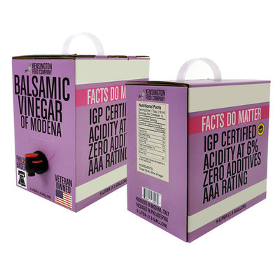 حقيبة عصير شفافة من الألومنيوم مخصصة 5 لتر، كيس مشروبات، كيس نبيذ في صندوق