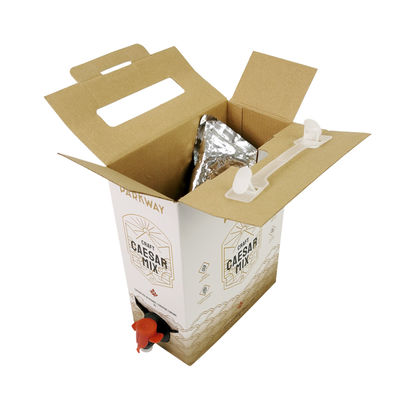 تخصيص 1L 1.5L 2L 3L 5L 96OZ BIB BAG كيس إعادة الاستخدام في صندوق شاي عصير القهوة للذهاب