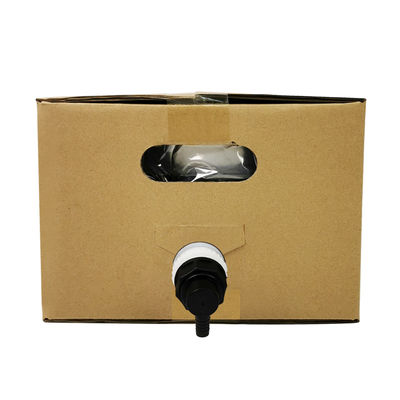 5 لتر 10 لتر 20 لتر كيس في صندوق درجة الغذاء شفاف معقم بلاستيك نبيذ عصير تعبئة مع صنبور غطاء و كرتون حاوية BIB كيس