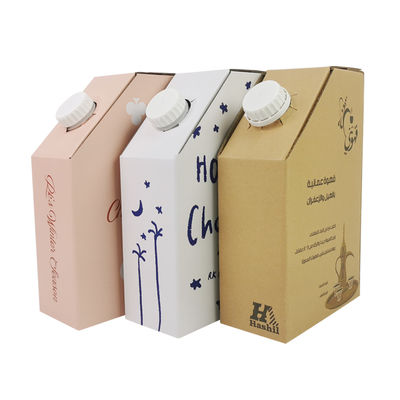 كيس BIB بلاستيكي في صندوق 1 لتر عبوة سائلة لصندوق القهوة الساخنة