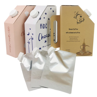 كيس BIB بلاستيكي في صندوق 1 لتر عبوة سائلة لصندوق القهوة الساخنة