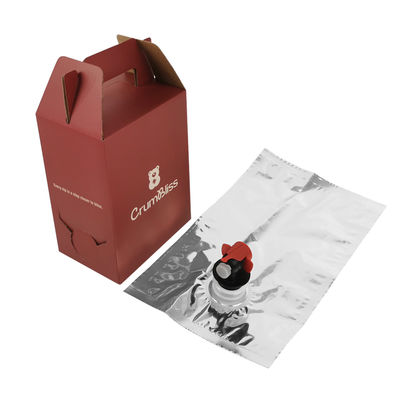 1 لتر - 10 لتر آلة تعبئة وتغطية أكياس المشروبات المعقمة، كيس في صندوق، ختم حراري، كيس ألومنيوم للنبيذ والعصير مع صنبور فيتوب للمياه المعدنية