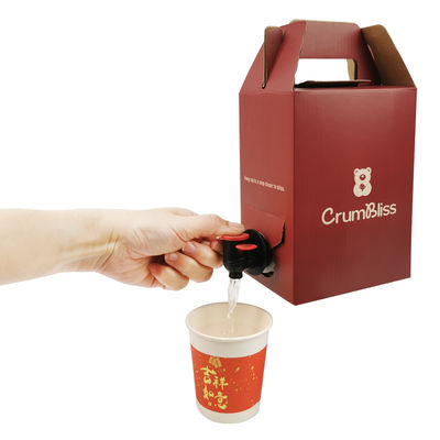 1 لتر - 10 لتر آلة تعبئة وتغطية أكياس المشروبات المعقمة، كيس في صندوق، ختم حراري، كيس ألومنيوم للنبيذ والعصير مع صنبور فيتوب للمياه المعدنية