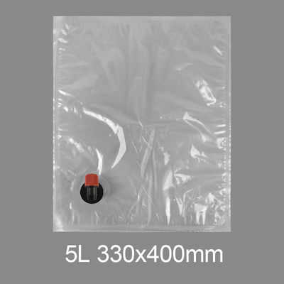 كيس البلاستيك الشفاف 3l 5l 10l 20l كيس الصنبور شرب الماء كيس عصير النبيذ في صندوق الموزع مع صمام الفراشة فيتوب