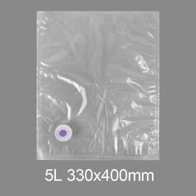 كيس البلاستيك الشفاف 3l 5l 10l 20l كيس الصنبور شرب الماء كيس عصير النبيذ في صندوق الموزع مع صمام الفراشة فيتوب