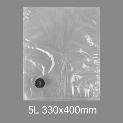 كيس البلاستيك الشفاف 3l 5l 10l 20l كيس الصنبور شرب الماء كيس عصير النبيذ في صندوق الموزع مع صمام الفراشة فيتوب