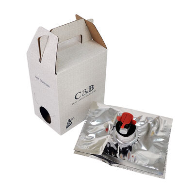 كيس تزويد سهل في صندوق مع الباسولة ودون مقبض للتعبئة والتغليف متعددة الاستخدامات