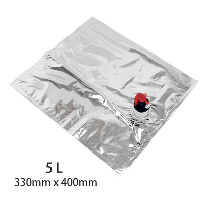 حاويات بدون صنبور (Bag in Box) بسعات 5 لتر، 10 لتر، 20 لتر، 25 لتر، و 220 لتر، مناسبة لحلول تغليف السوائل