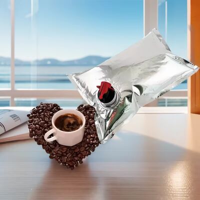 أكياس BIB مخصصة في مربع يحتوي على ملحقات Tap Spout مثالية لتعبئة زيت عصير النبيذ وغيرها من المنتجات السائلة