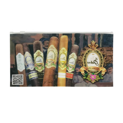 أكياس السيجار البلاستيكية الصغيرة أكياس السوستة البلاستيكية المرطبة للسيجار مصممة للاحتفاظ بالرطوبة وسهولة الوصول إليها وإغلاقها