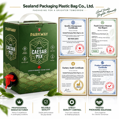Smooth Surface Bag In Box Customized Packaging Solution With Handle Ideal For Liquid Storage And Transport