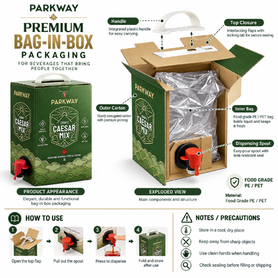 Smooth Surface Bag In Box Customized Packaging Solution With Handle Ideal For Liquid Storage And Transport