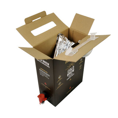 Customized Bag In Box With Tap And Accessories Including Spout Designed For Liquid Dispensing And Safe Storage Solutions