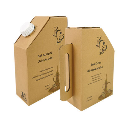 Square Bag In Box Without Spout Featuring Tap Accessory Suitable for Liquid Packaging and Transport