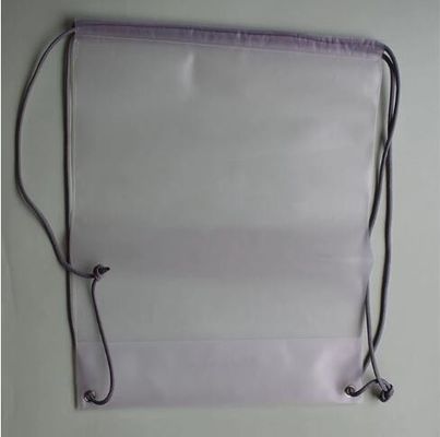 0.08mm CPE الرباط مزدوج الكتف على ظهره أكياس الرباط البلاستيك للملابس