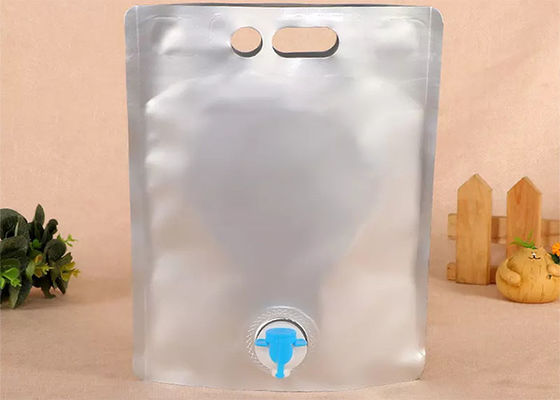 كيس نبيذ قابل لإعادة الاستخدام من رقائق الألومنيوم مع صنبور / حنفية BOPA PE