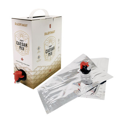 تخصيص 1L 1.5L 2L 3L 5L 96OZ BIB BAG كيس إعادة الاستخدام في صندوق شاي عصير القهوة للذهاب